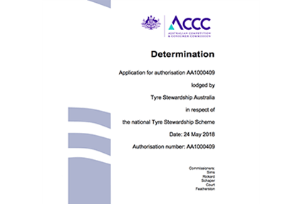 ACCC re-authorises the Tyre Stewardship Scheme