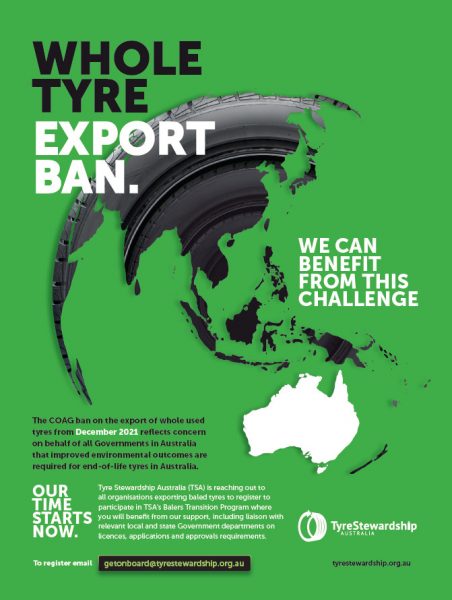 Whole tyre export ban